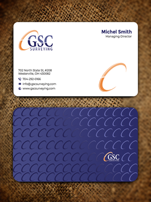 Visitenkarten-Design von Graphixpointt für GSC Surveying, Inc. | Design: #34652837