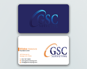 Business Card Design by DesignerShahadat for GSC Surveying, Inc. | Design: #34644533
