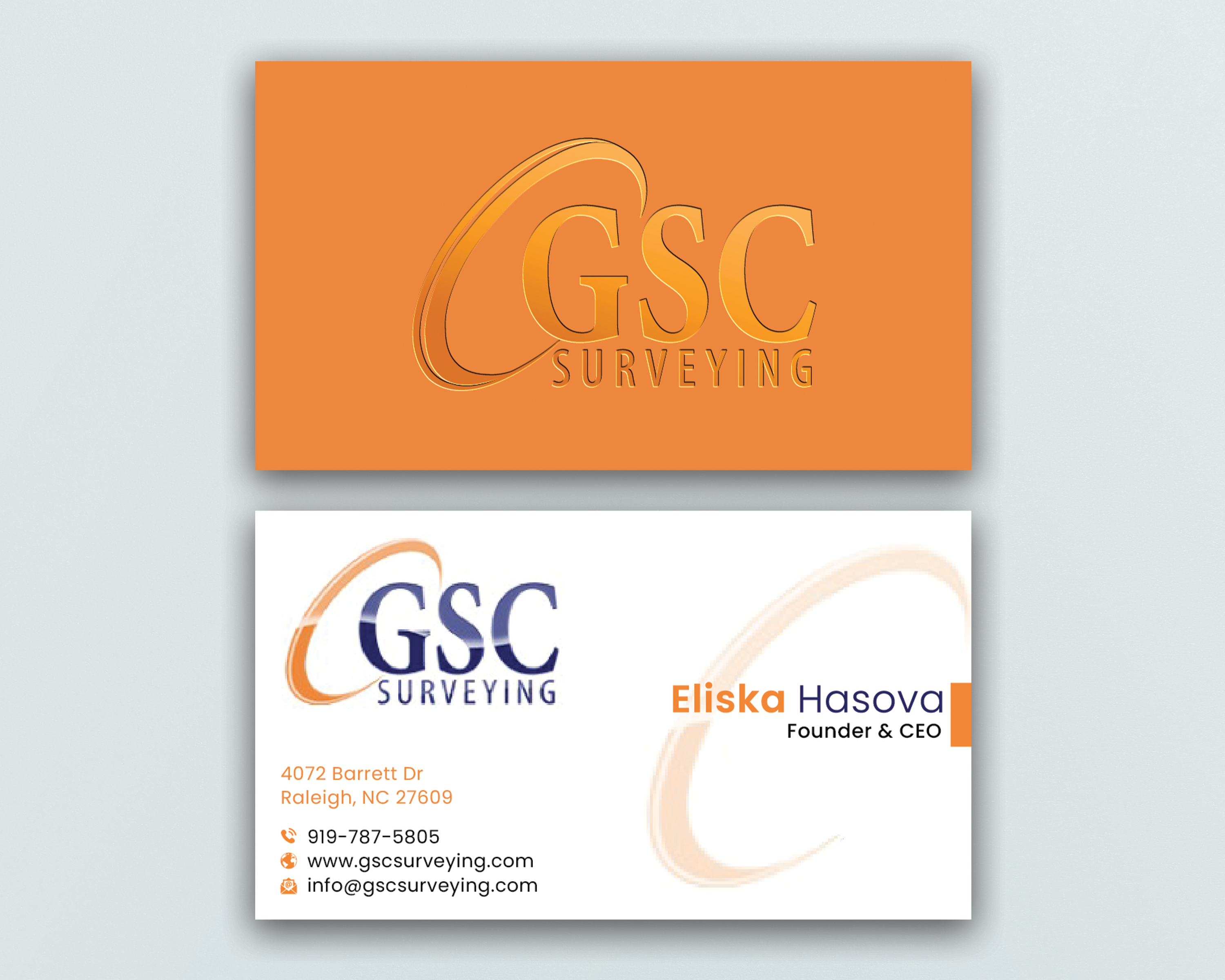 Business Card Design by DesignerShahadat for GSC Surveying, Inc. | Design #34644555