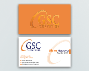 Business Card Design by DesignerShahadat for GSC Surveying, Inc. | Design: #34644555
