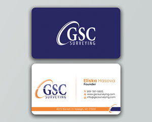 Business Card Design by DesignerShahadat for GSC Surveying, Inc. | Design: #34645553