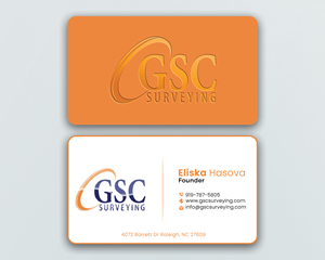 Business Card Design by DesignerShahadat for GSC Surveying, Inc. | Design: #34645600