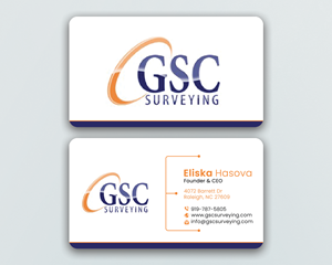 Business Card Design by DesignerShahadat for GSC Surveying, Inc. | Design: #34646295
