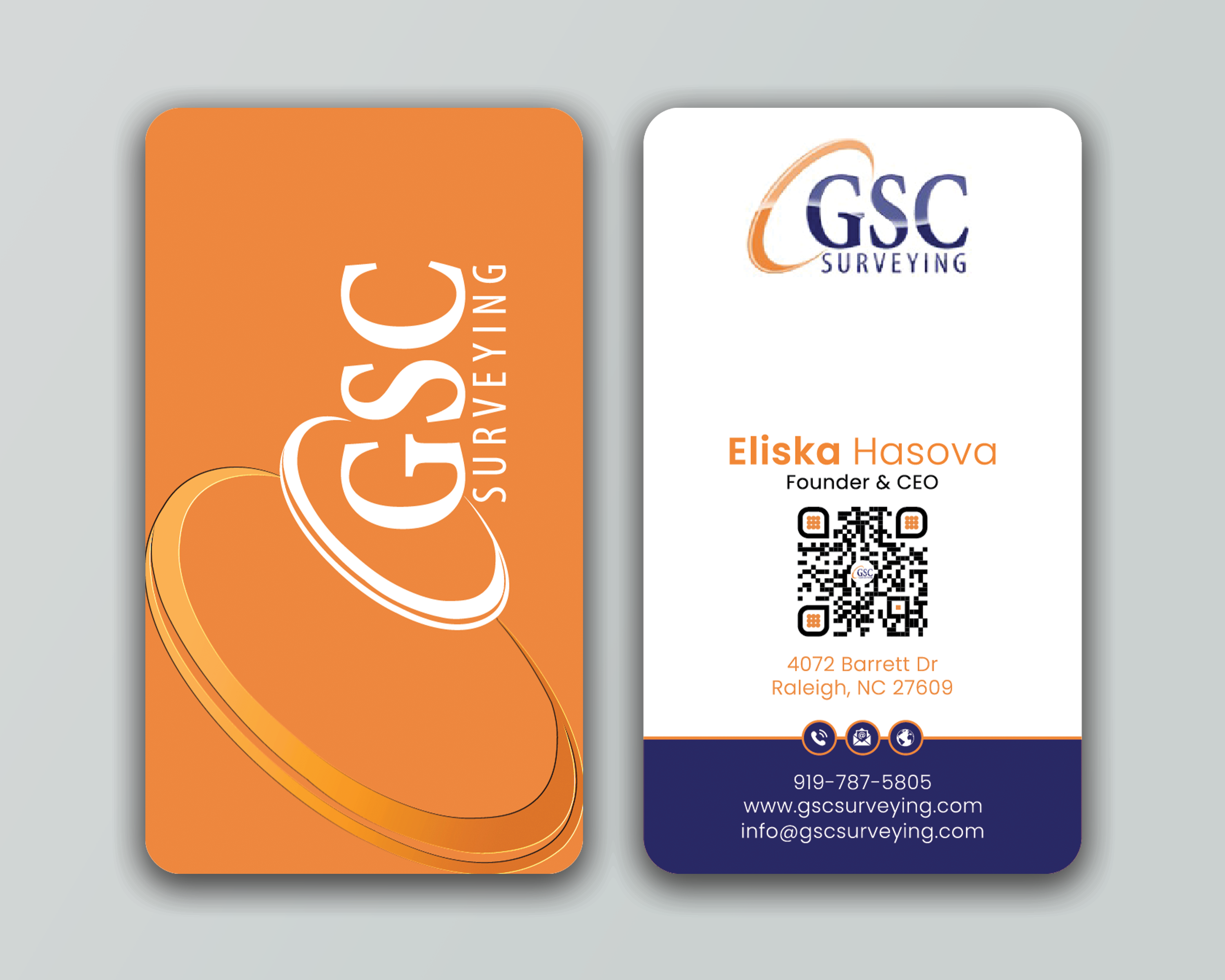 Business Card Design by DesignerShahadat for GSC Surveying, Inc. | Design #34646580