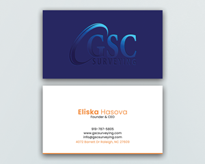 Business Card Design by DesignerShahadat for GSC Surveying, Inc. | Design: #34647341