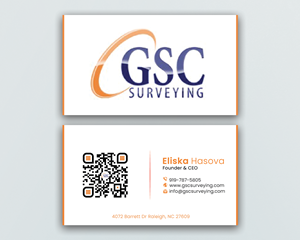Business Card Design by DesignerShahadat for GSC Surveying, Inc. | Design: #34647342