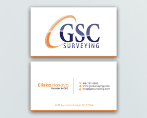 Business Card Design by DesignerShahadat for GSC Surveying, Inc. | Design: #34647343