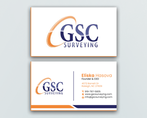 Business Card Design by DesignerShahadat for GSC Surveying, Inc. | Design: #34647344