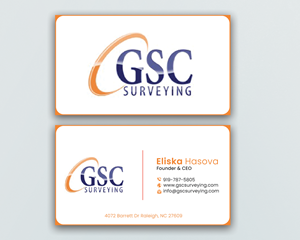 Business Card Design by DesignerShahadat for GSC Surveying, Inc. | Design: #34649542