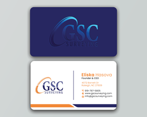 Business Card Design by DesignerShahadat for GSC Surveying, Inc. | Design: #34649544
