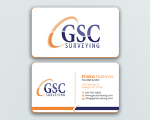 Business Card Design by DesignerShahadat for GSC Surveying, Inc. | Design: #34653666