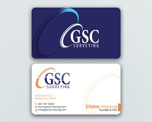 Business Card Design by DesignerShahadat for GSC Surveying, Inc. | Design: #34653672