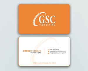 Business Card Design by DesignerShahadat for GSC Surveying, Inc. | Design: #34653681
