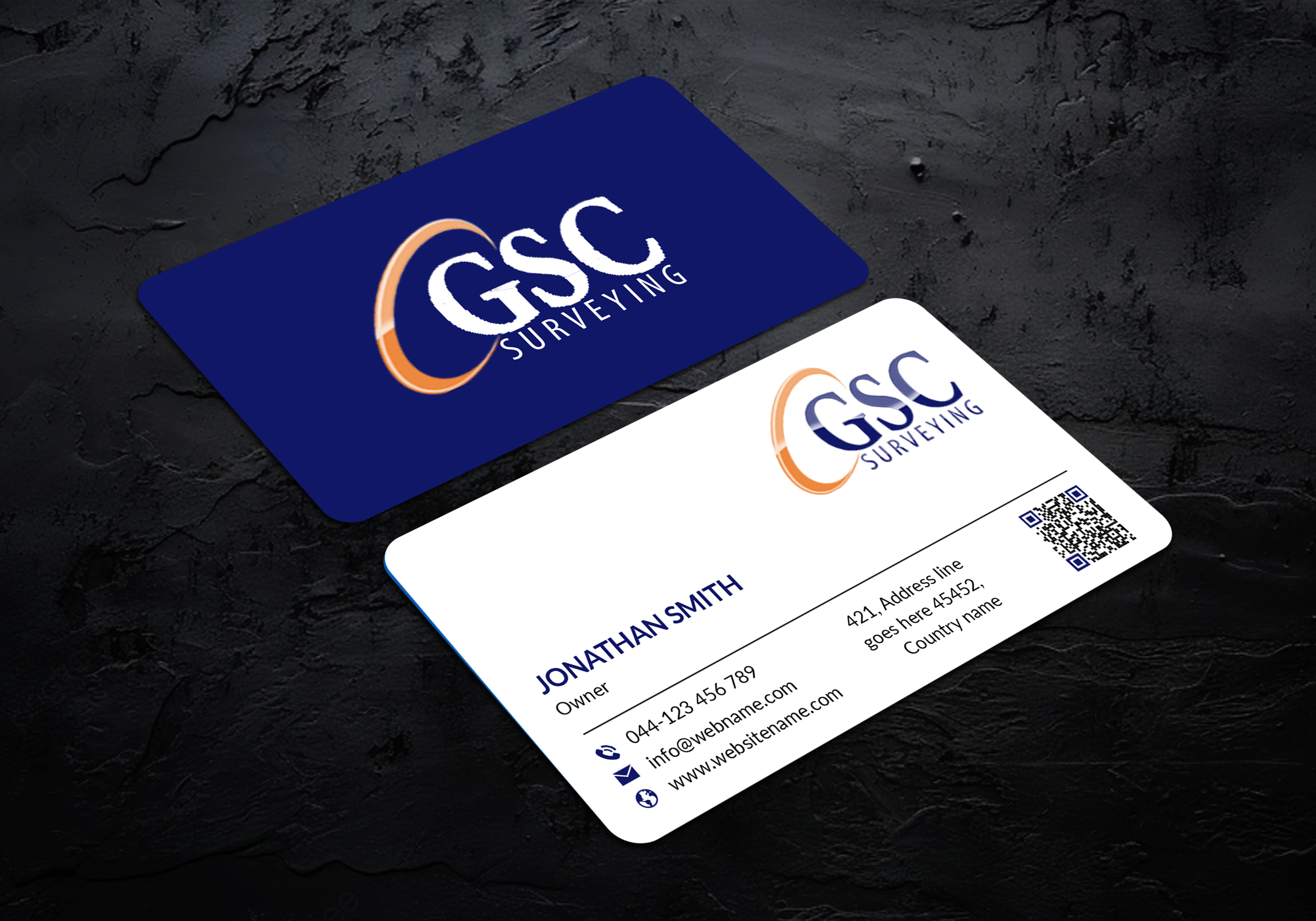 Business Card Design by JS Desiger for GSC Surveying, Inc. | Design #34653507