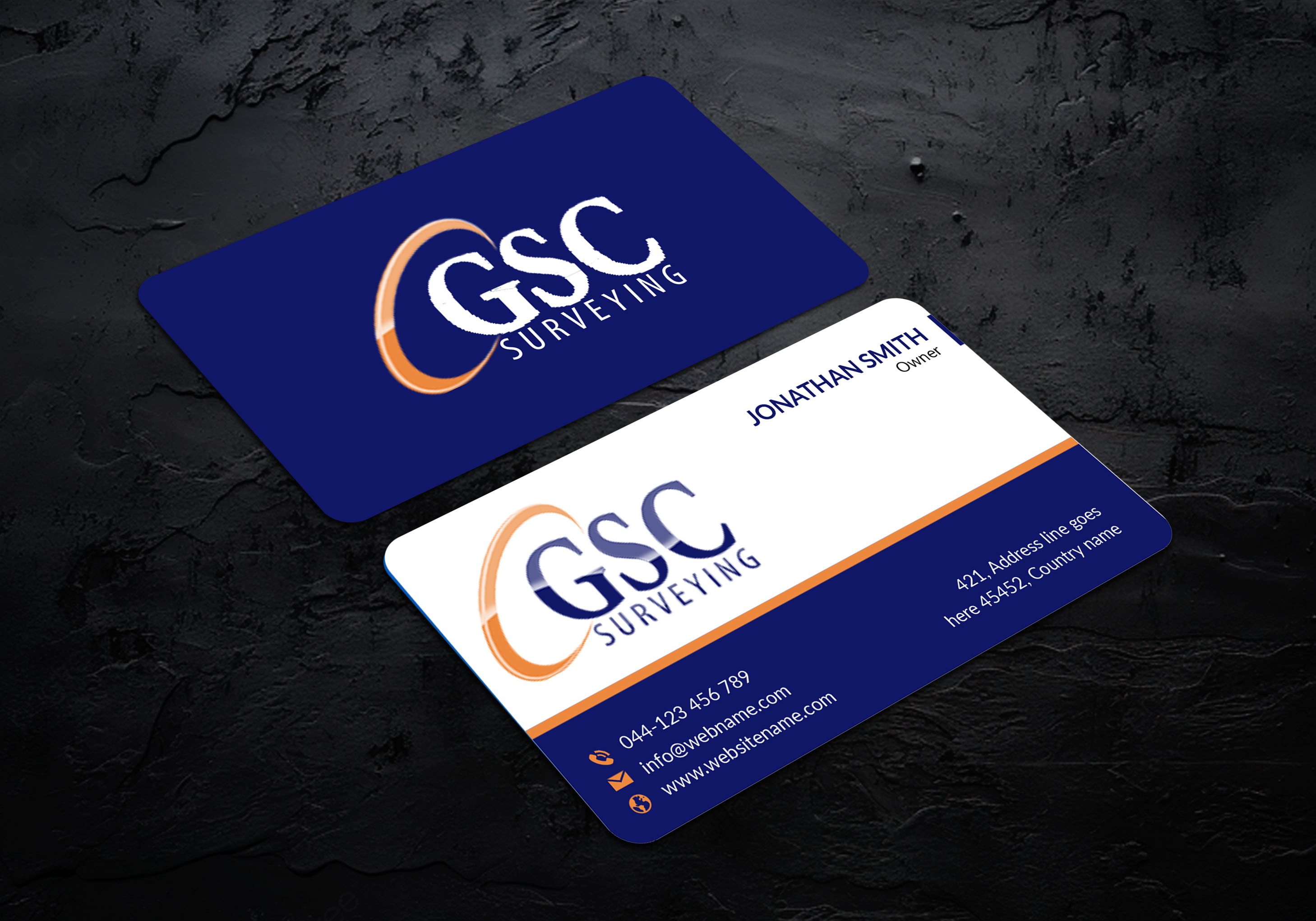 Business Card Design by JS Desiger for GSC Surveying, Inc. | Design #34653542