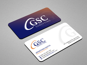 Business Card Design by Creations Box 2015 for GSC Surveying, Inc. | Design: #34653679