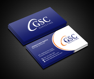 Business Card Design by Creations Box 2015 for GSC Surveying, Inc. | Design: #34653684