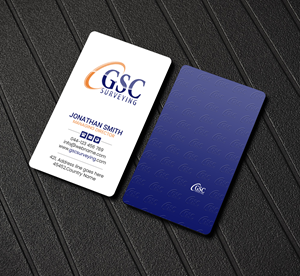 Business Card Design by Creations Box 2015 for GSC Surveying, Inc. | Design: #34653691