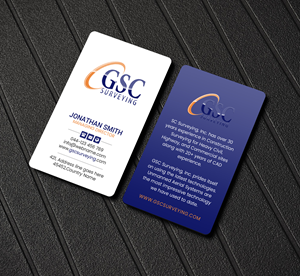 Business Card Design by Creations Box 2015 for GSC Surveying, Inc. | Design: #34653693