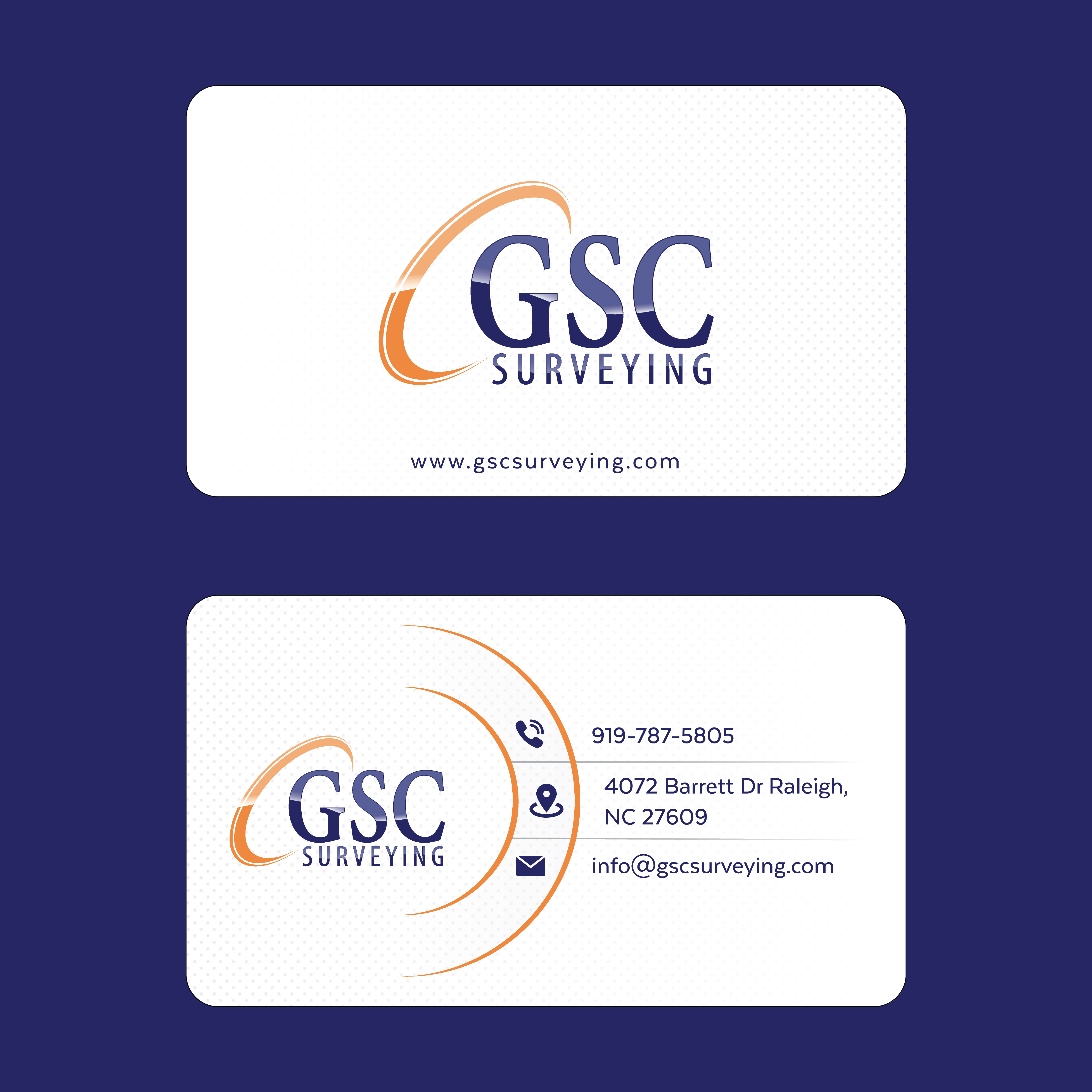 Visitenkarten-Design von Mohamed sarraj für GSC Surveying, Inc. | Design #34653138