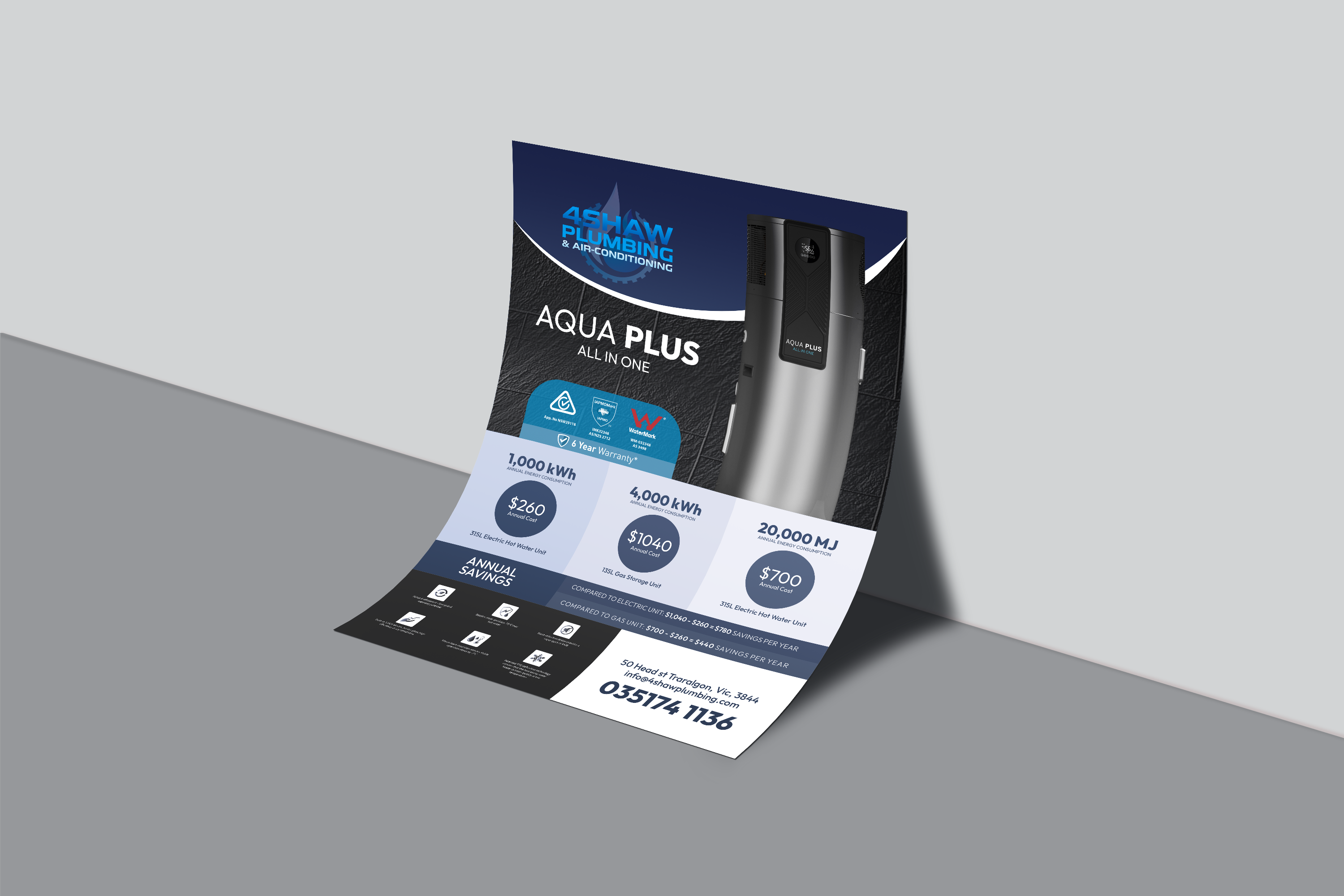 Diseño de Flyer por dadaMEDIA para 4Shaw Plumbing | Diseño #34634346