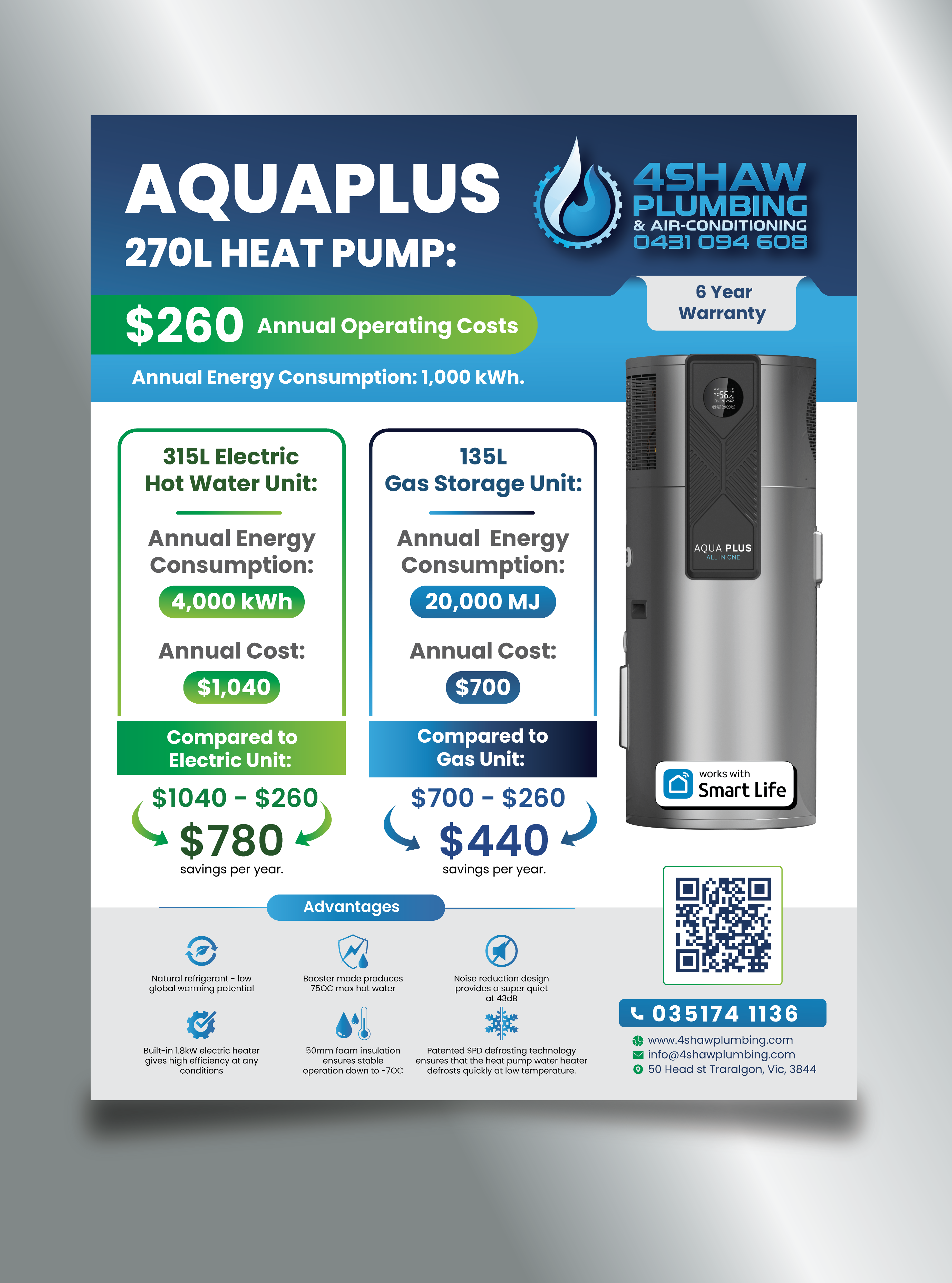 Flyer Design by saurov for 4Shaw Plumbing | Design #34630245