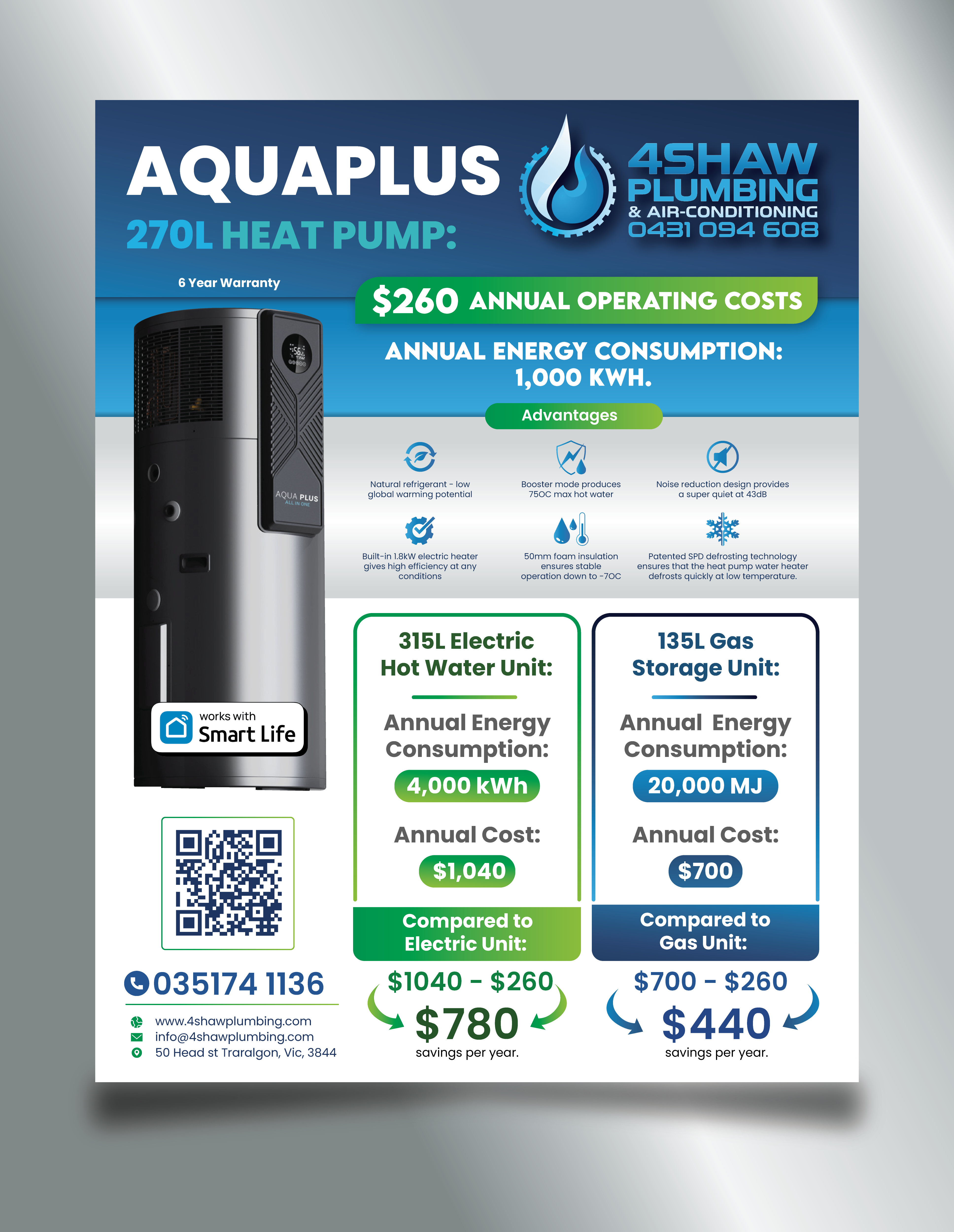 Flyer Design by saurov for 4Shaw Plumbing | Design #34631047