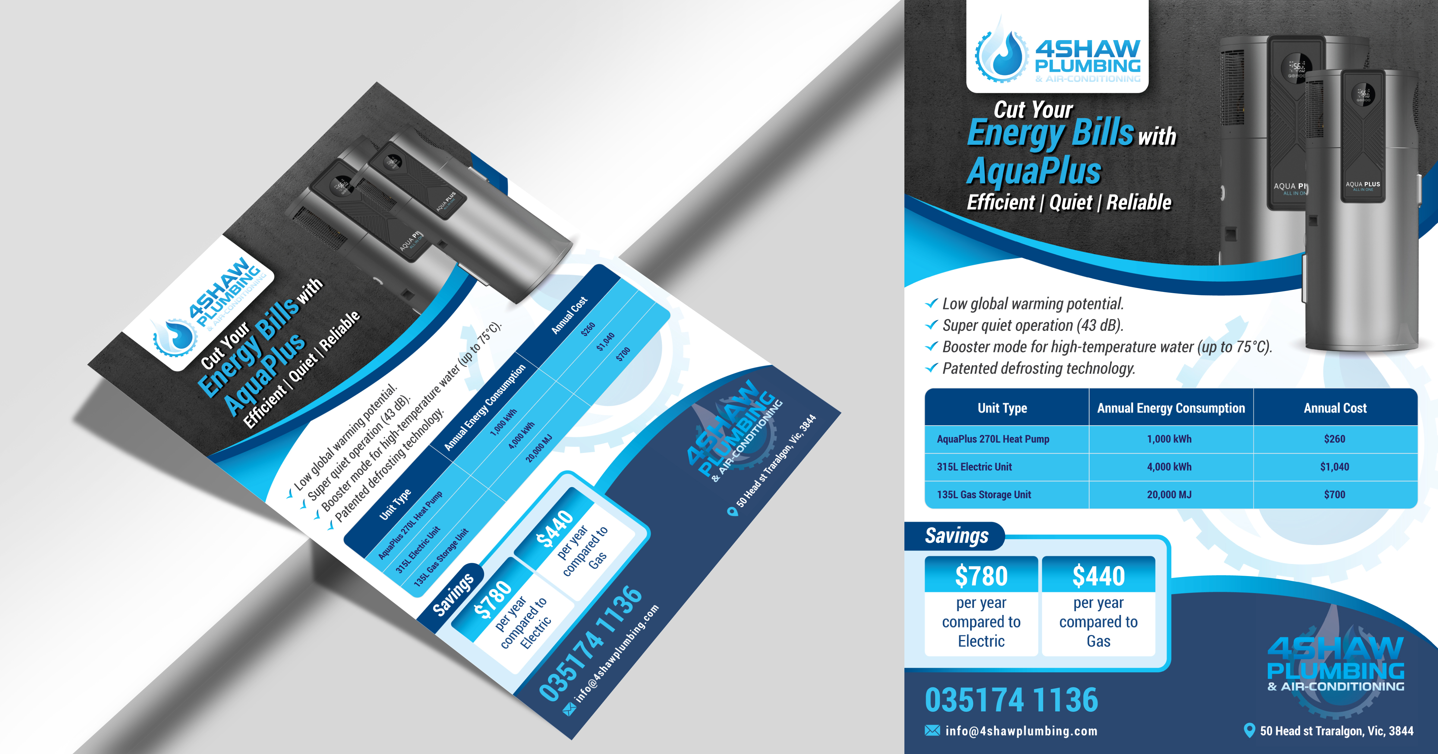 Flyer Design by Impressive Designs for 4Shaw Plumbing | Design #34629609