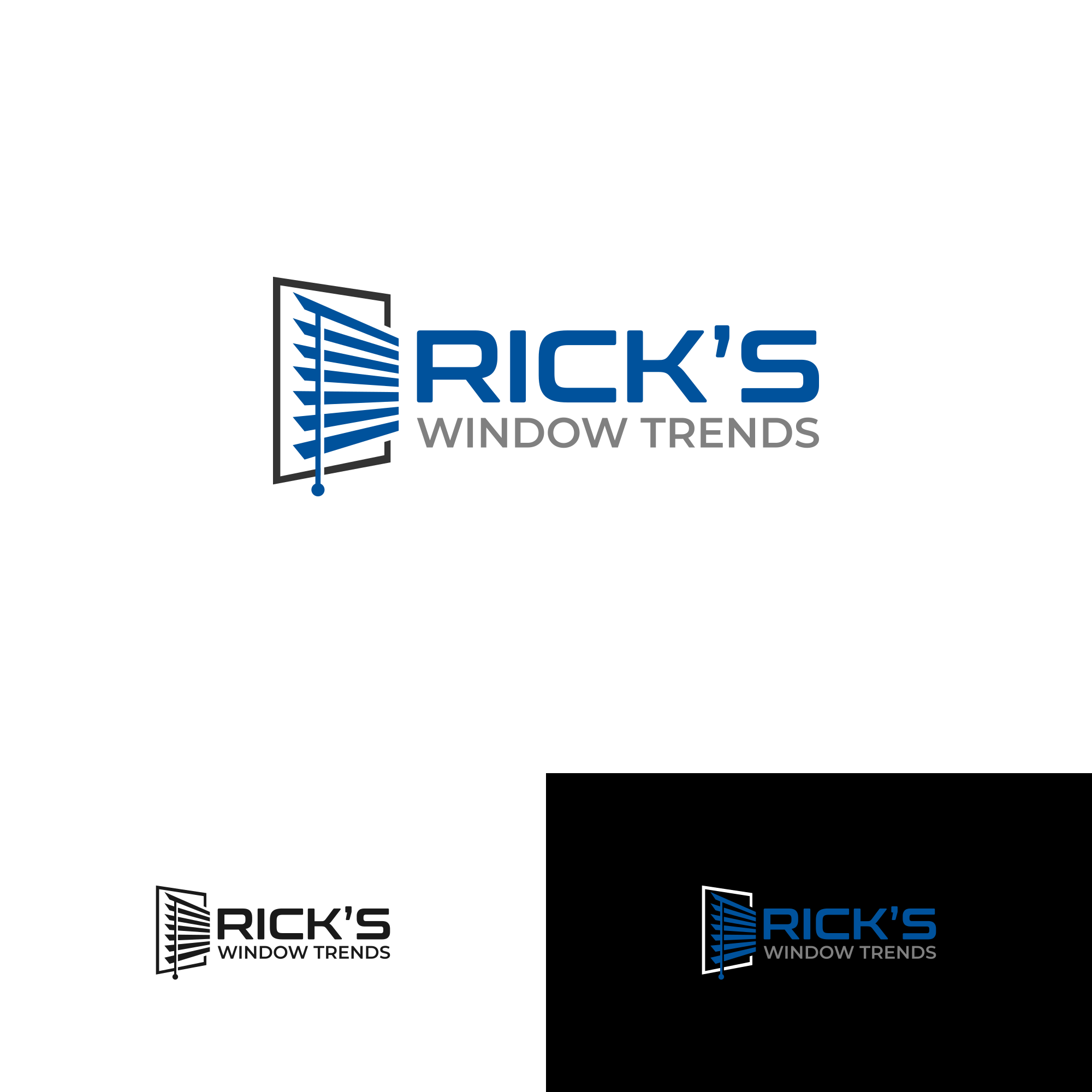 Logo Design by 3n0h99 for Rick’s Window Trends | Design #34645917