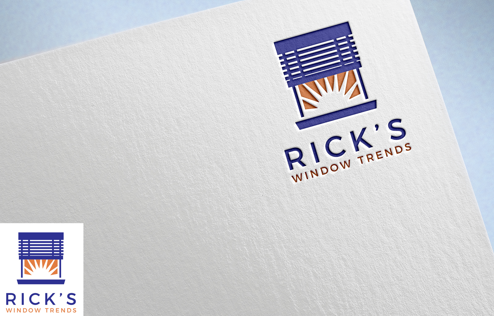 Logo Design by Deejah for Rick’s Window Trends | Design #34675956