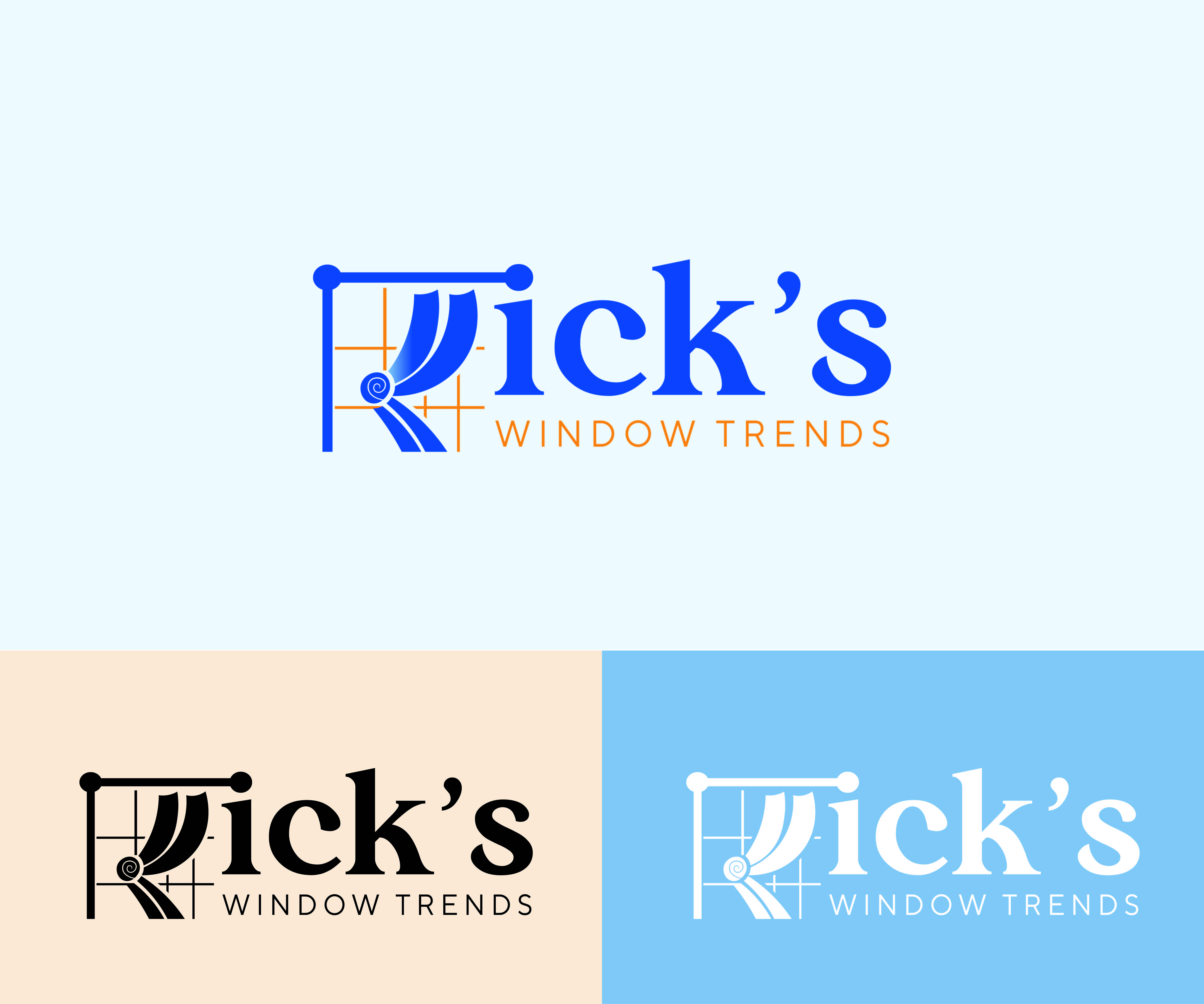 Logo Design by Fortune Howard Designs for Rick’s Window Trends | Design #34681337