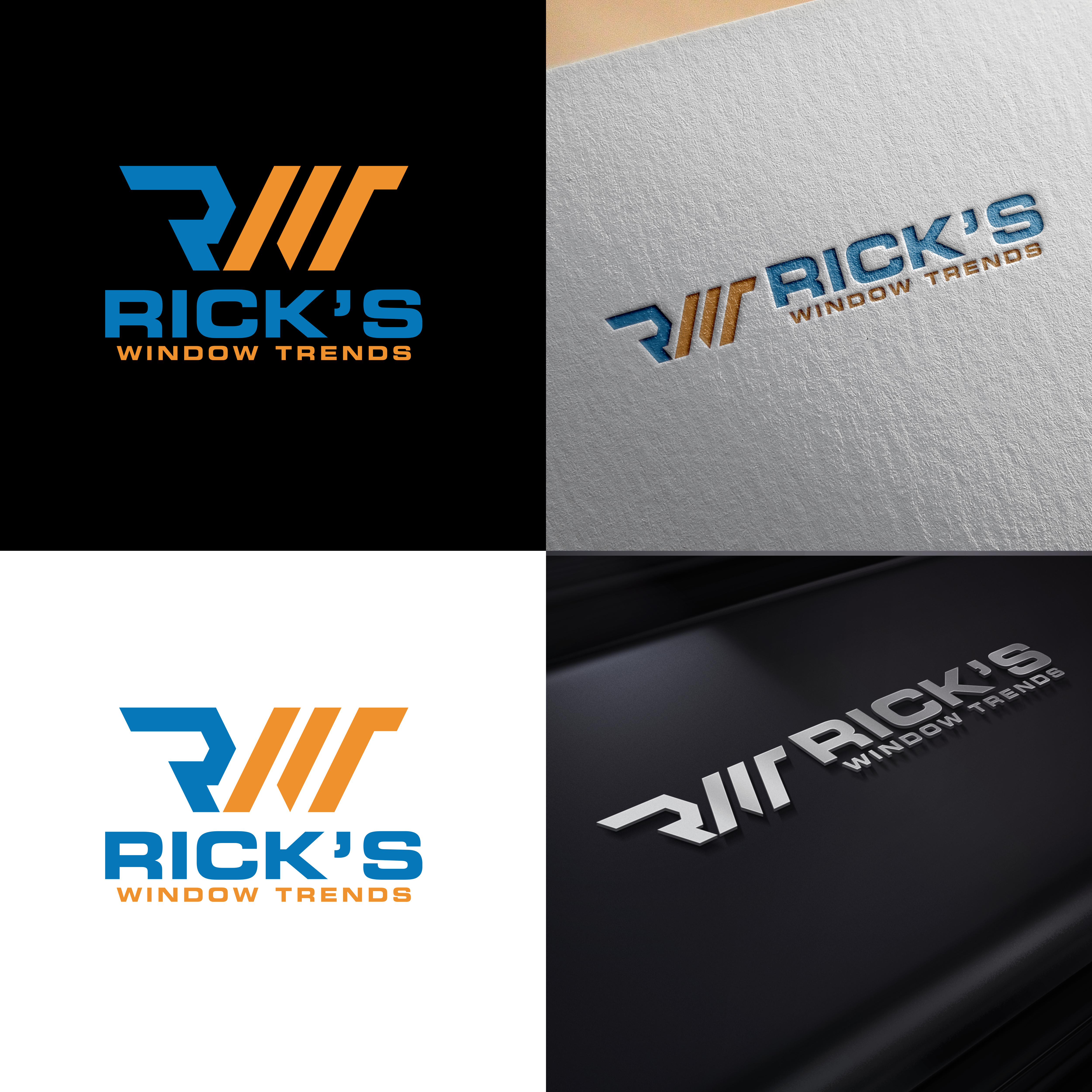 Logo Design by Monique6699 for Rick’s Window Trends | Design #34853408