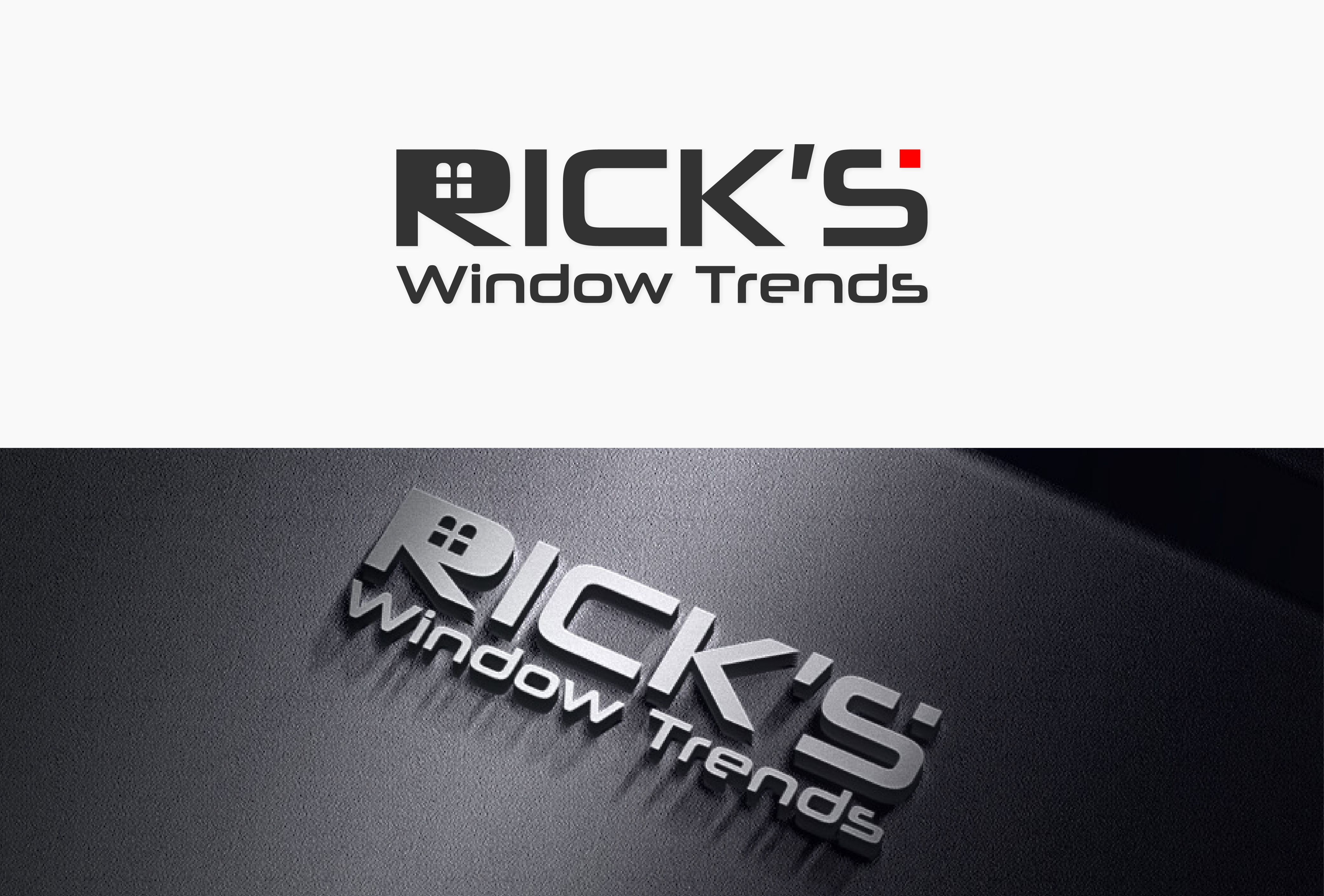 Logo Design by Mama Designer for Rick’s Window Trends | Design #34854640