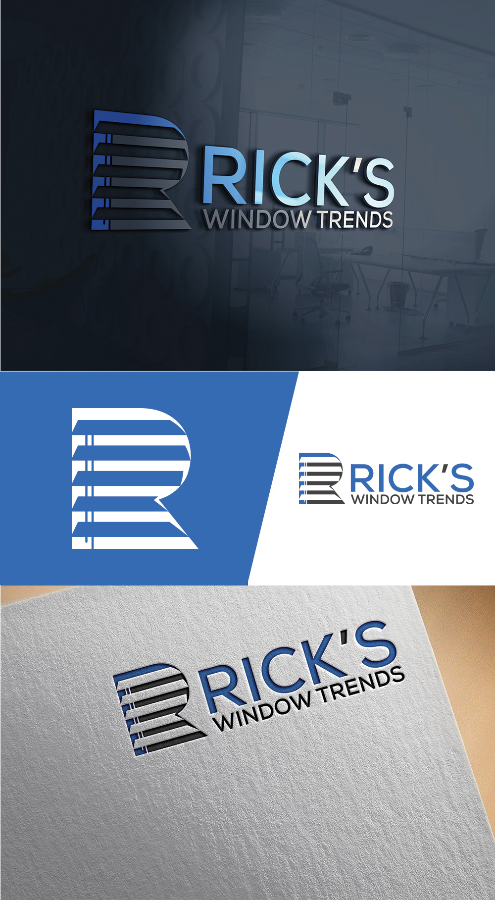 Logo-Design von Imran_me für Rick’s Window Trends | Design #34845308