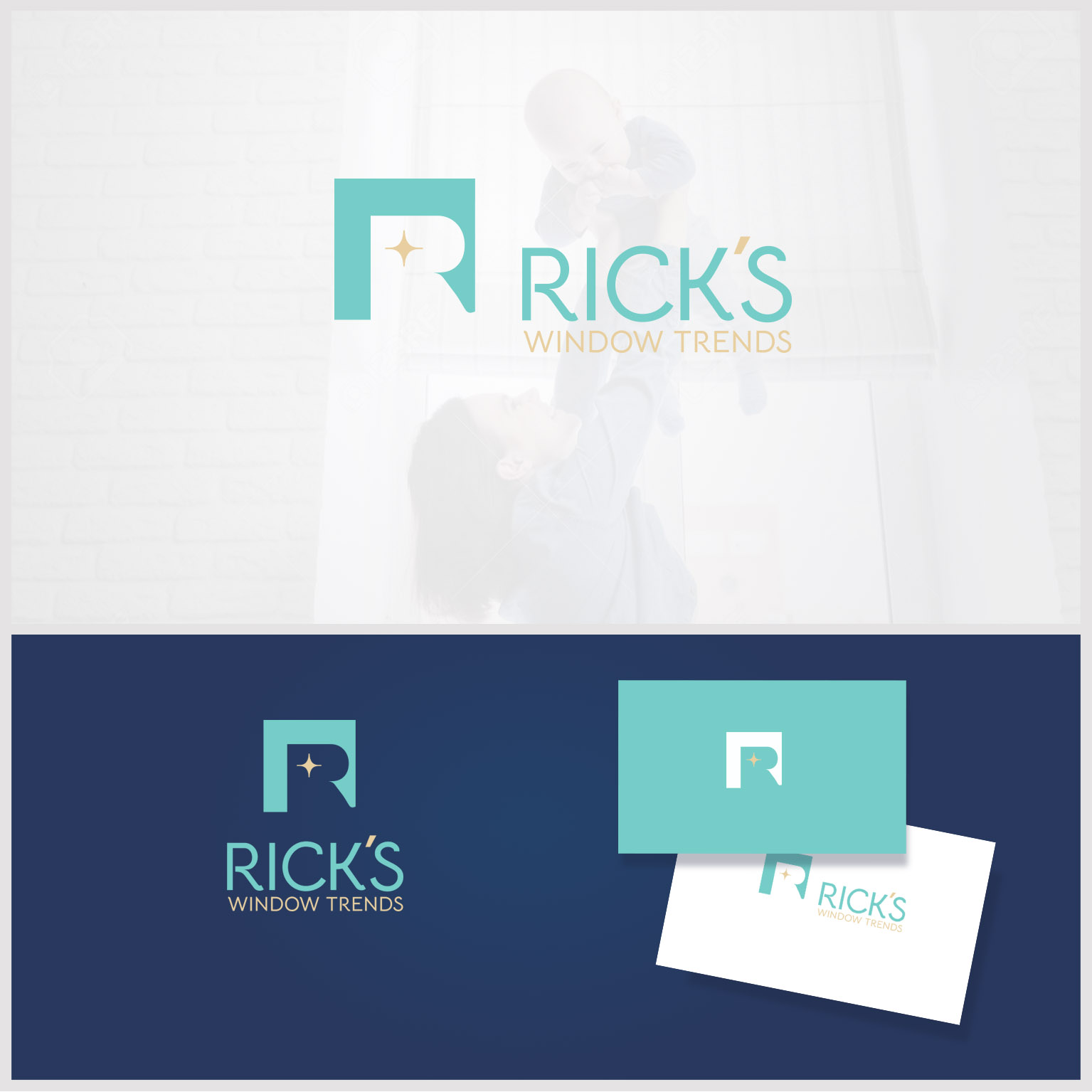 Logo-Design von Homgraf Taller Grafico für Rick’s Window Trends | Design #34707805