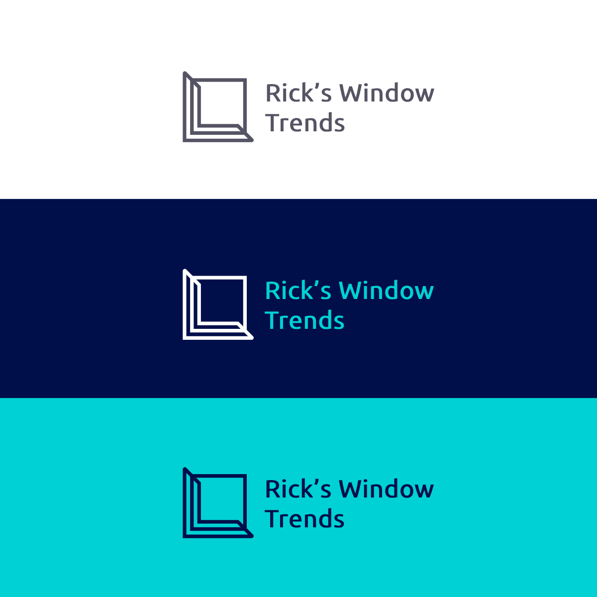 Logo-Design von tejas.hapani für Rick’s Window Trends | Design #34651645