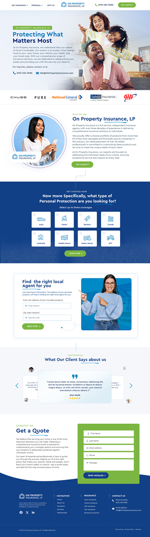 Web Design by Blue Sparrow for this project | Design: #34639259