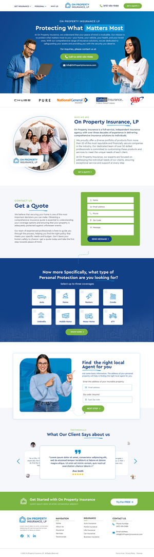 Web Design by Blue Sparrow for this project | Design: #34639261