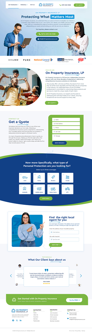 Web Design by Blue Sparrow for this project | Design: #34639333
