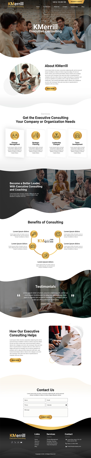 Web Design par MAHABA pour KMerrill Consulting  | Design : #34636131
