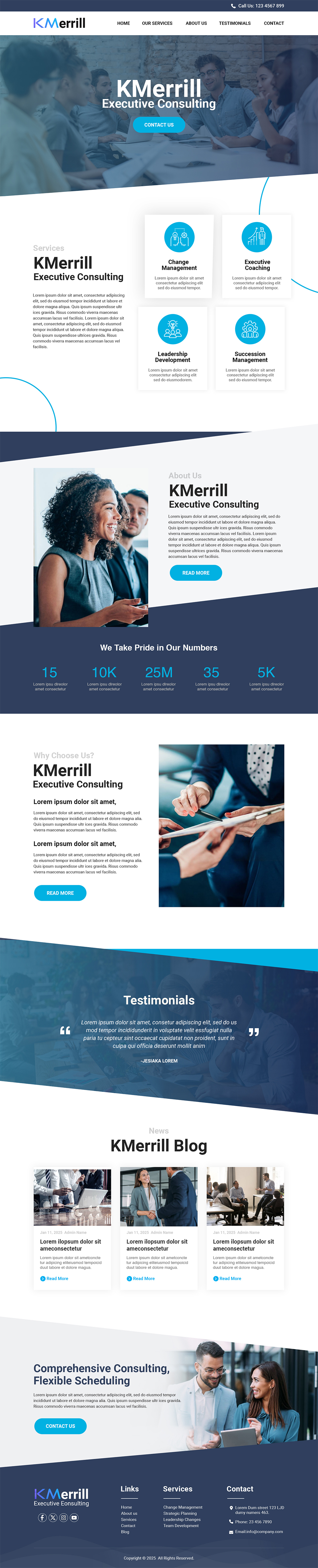 Web Design by MAHABA for KMerrill Consulting  | Design #34636600