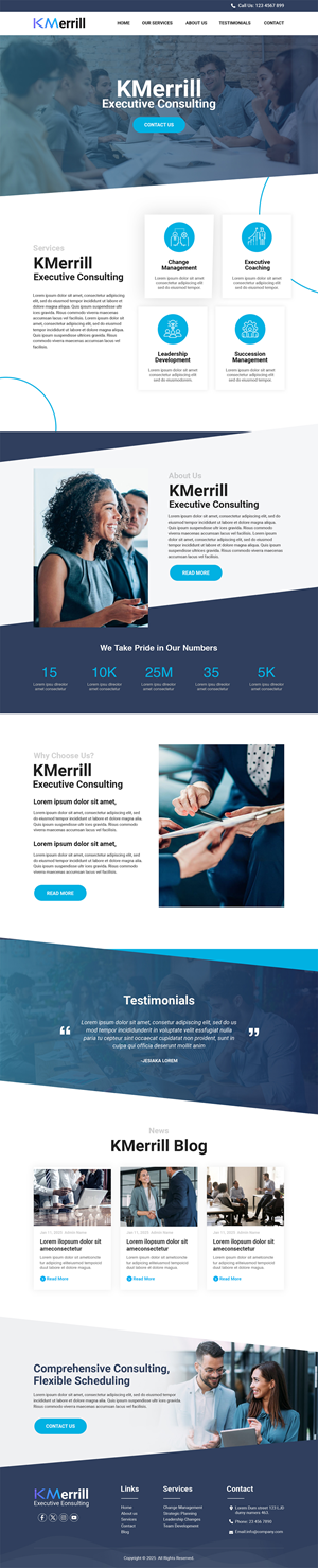Web Design par MAHABA pour KMerrill Consulting  | Design : #34636600