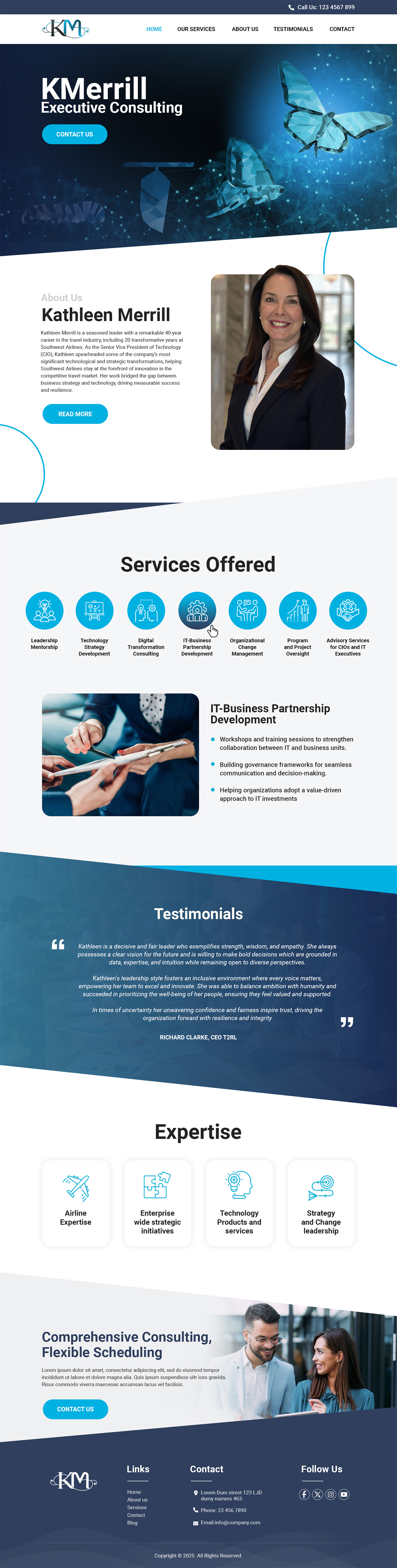 Web Design by MAHABA for KMerrill Consulting  | Design #34644200