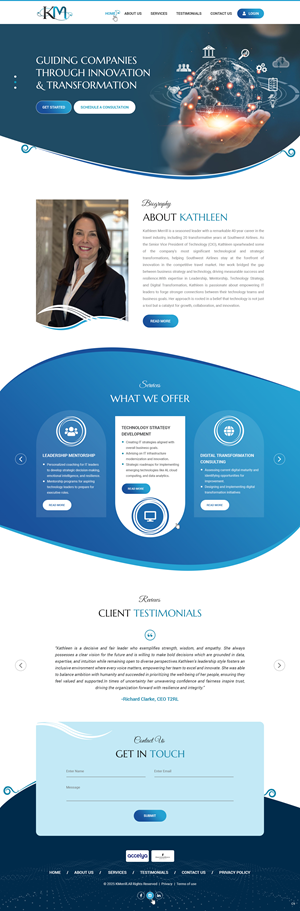 Web Design par pb pour KMerrill Consulting  | Design : #34646475