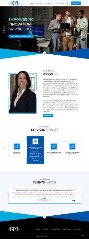 Web Design par pb pour KMerrill Consulting  | Design : #34646479