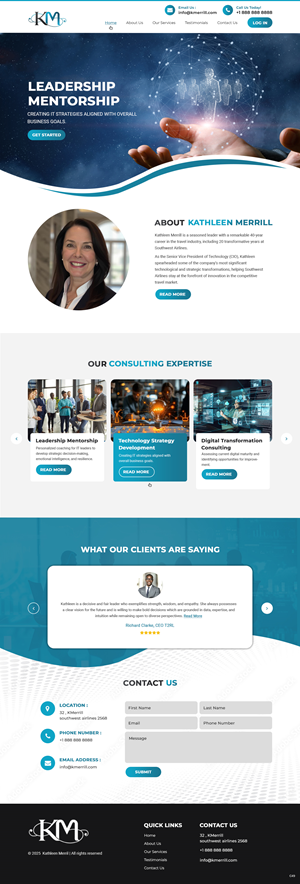Web Design par pb pour KMerrill Consulting  | Design : #34646480
