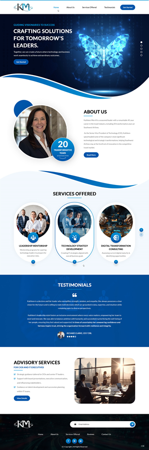 Web Design par pb pour KMerrill Consulting  | Design : #34646483