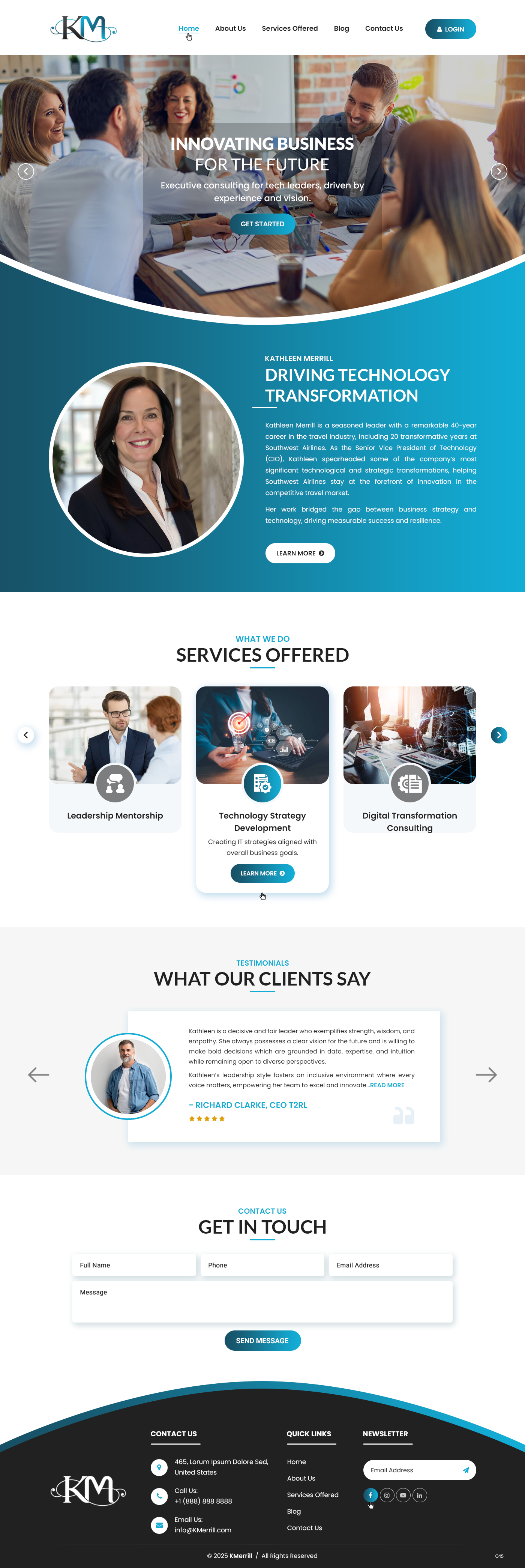 Web Design by pb for KMerrill Consulting  | Design #34646485