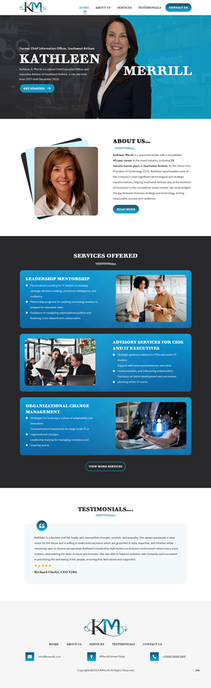 Web Design par pb pour KMerrill Consulting  | Design : #34646486