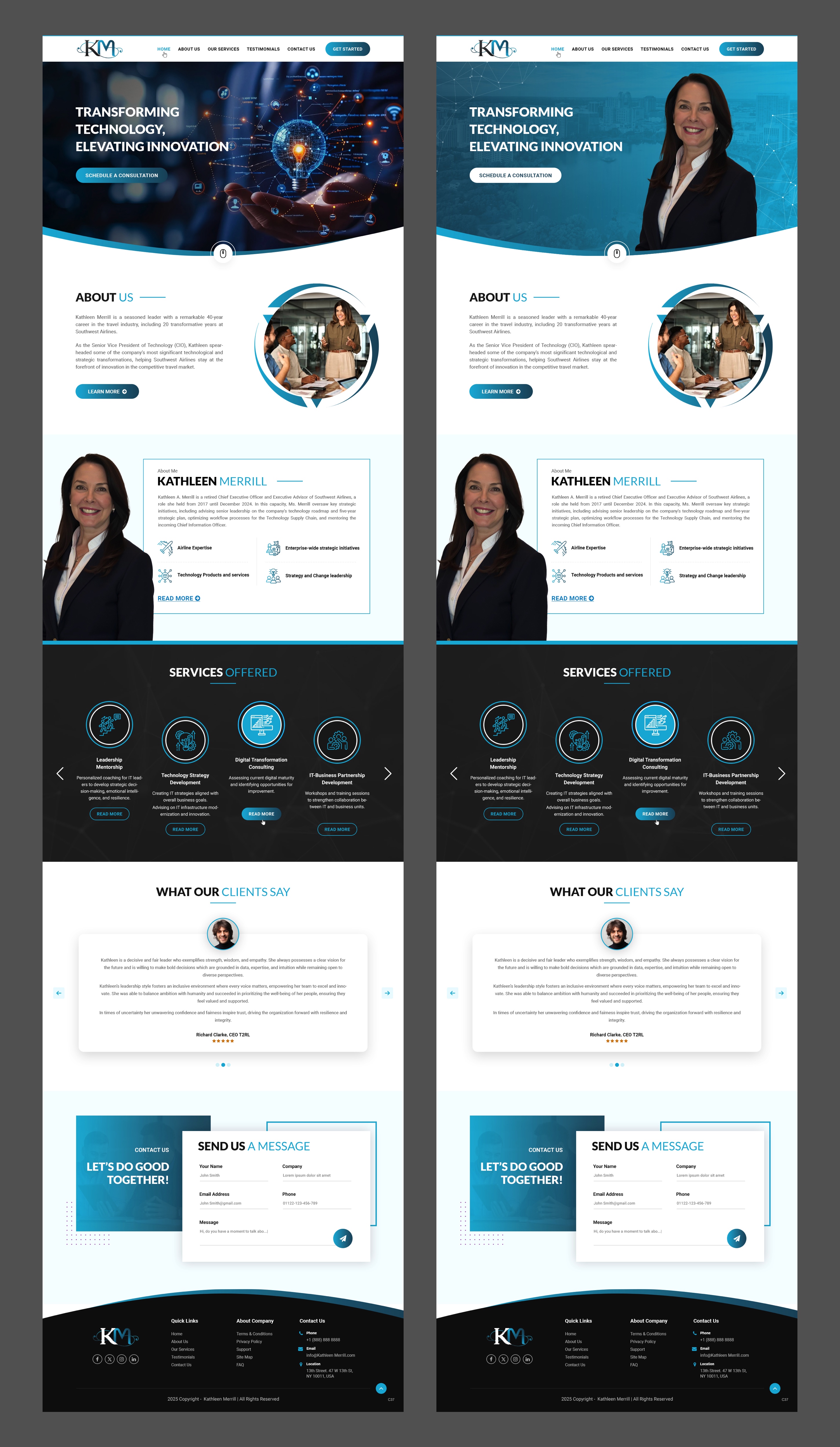 Web Design par pb pour KMerrill Consulting  | Design #34646490